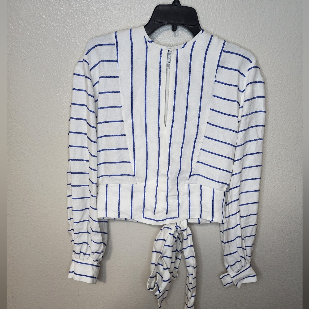 Rosie Assoulin Striped linen Top
